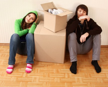 Organised packing boxes ready for a move in Harrow