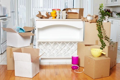 Organised student boxes and furniture stored for Harrow customers