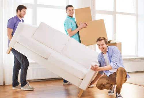 Household items packed for a storage quote in Harrow